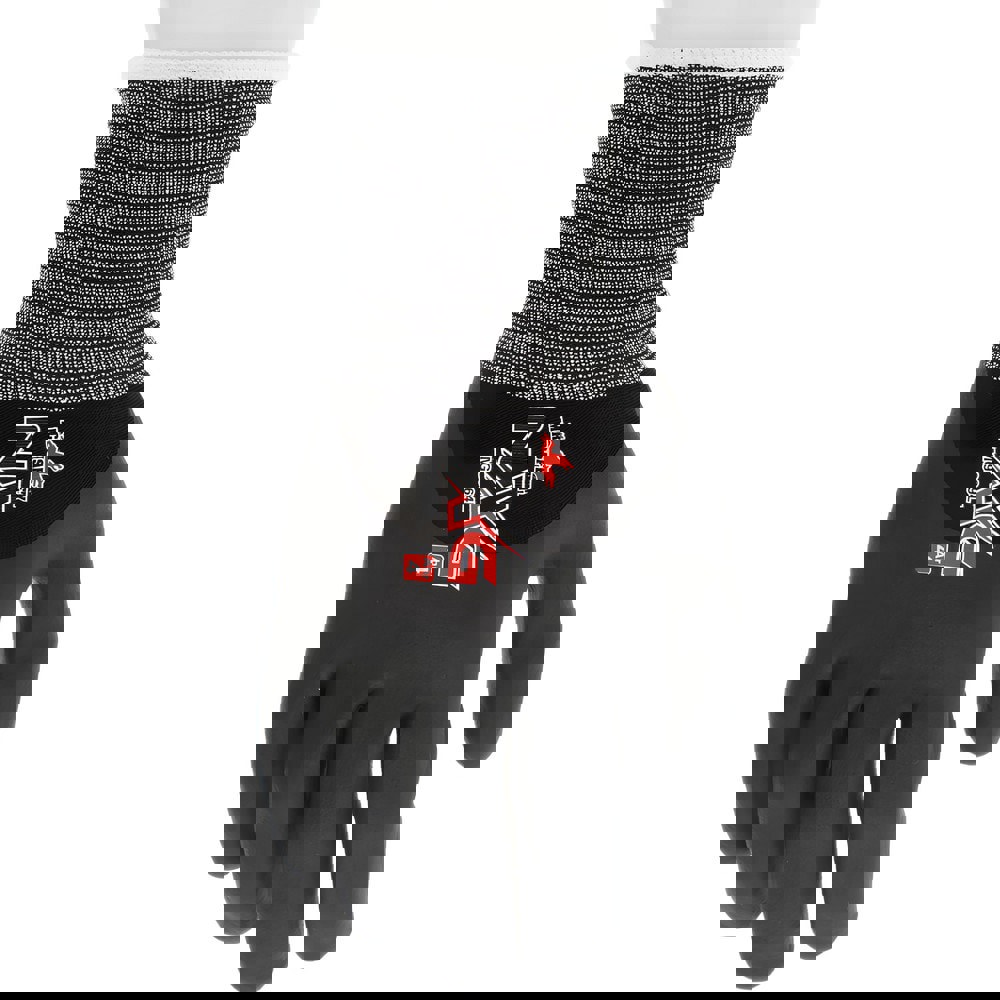 General Purpose Work Gloves: X-Large, Bi-Polymer Coated, Nylon Blend